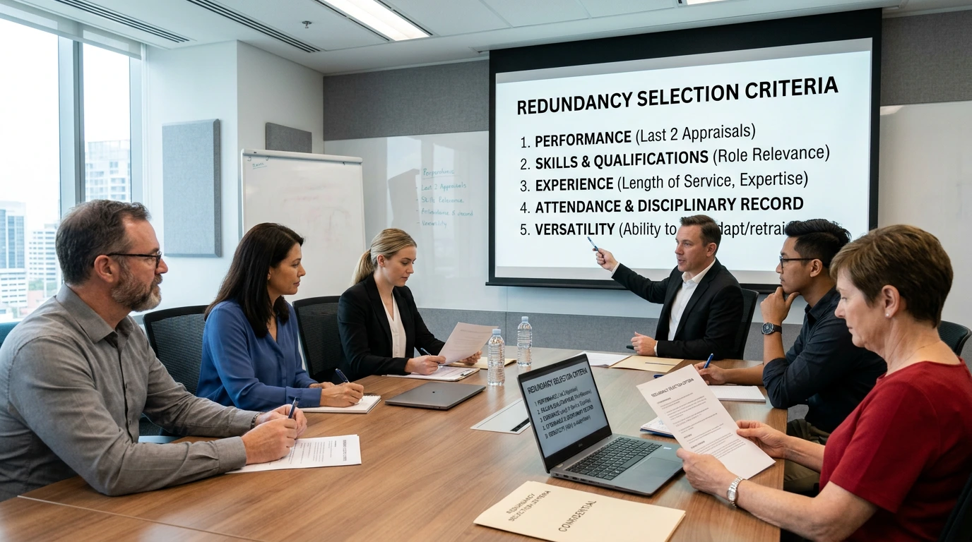 Redundancy Pools and Selection Criteria